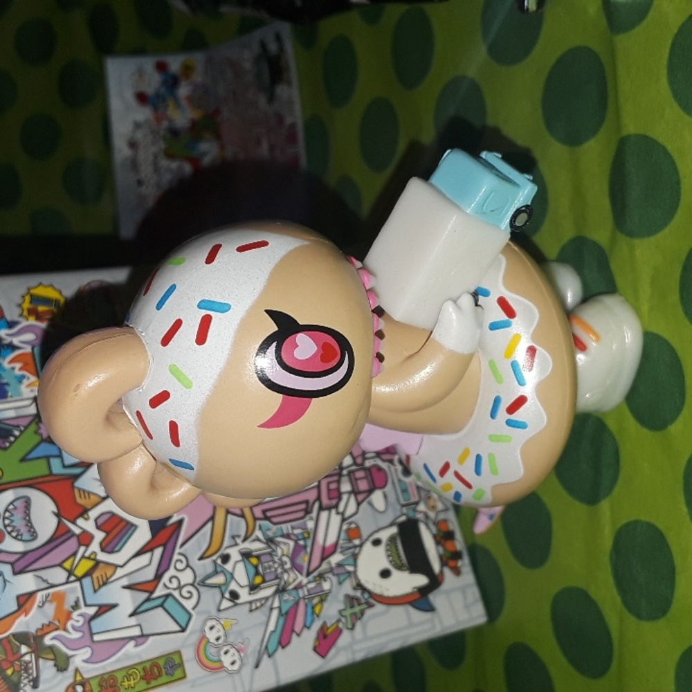 Tokidoki Toki Mondo series 1 collectible art figure Donutilla Kaiju 🦖🍩🚛